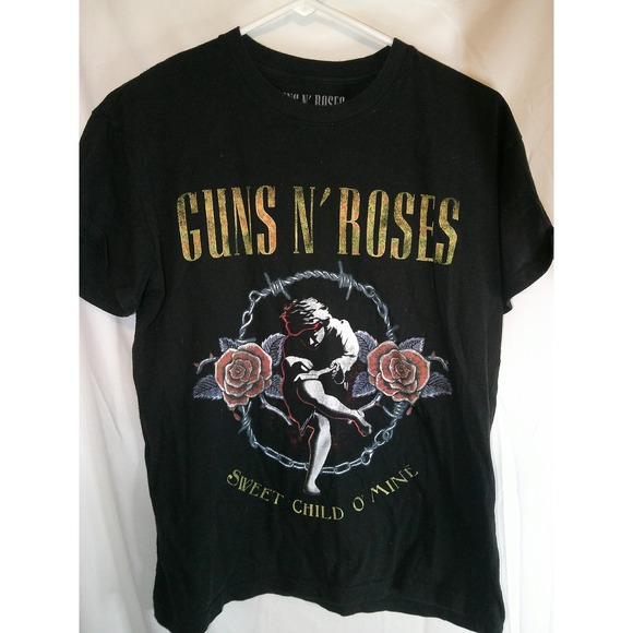 Guns N' Roses Graphic T-Shirt Sweet Child O' Mine Band Tee Black‎ Medium - Picture 1 of 3